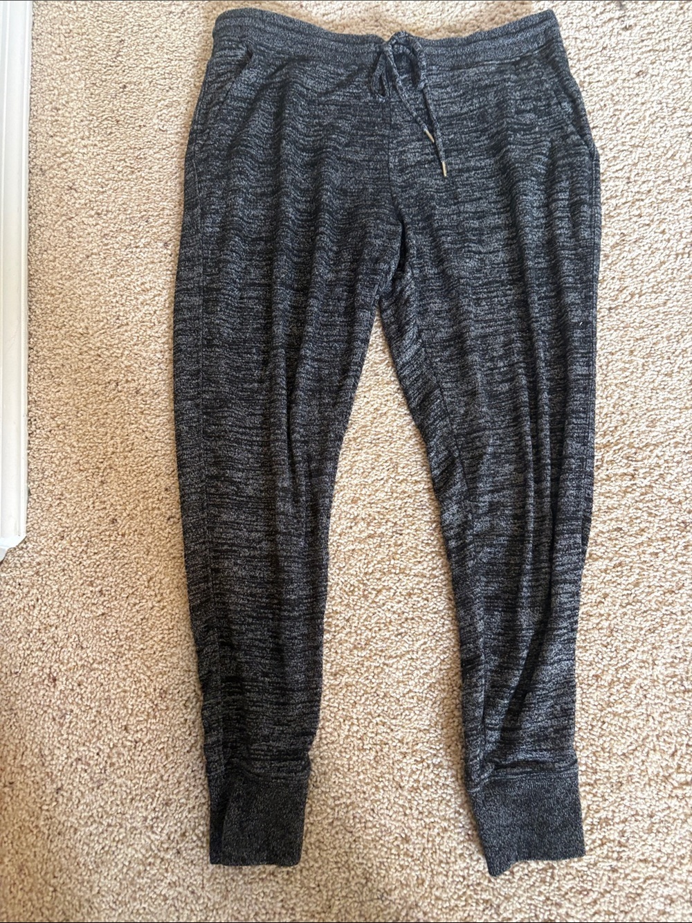 Gap Cozy Marled Jogger Pants in Dark Gray